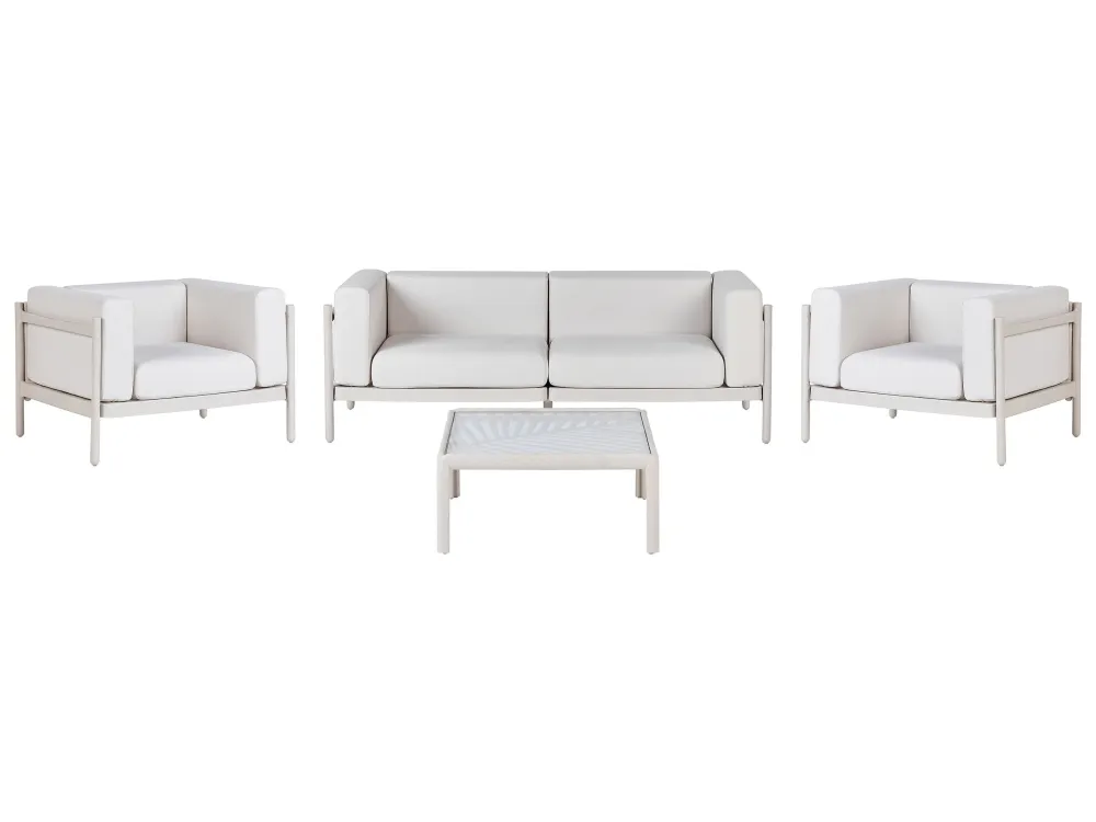 Set di divani FERRETTI Materiale sintetico Beige limpido