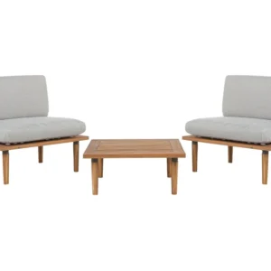 Set di divani FRASCATI Legno d'acacia certificato FSC® Grigio evidente