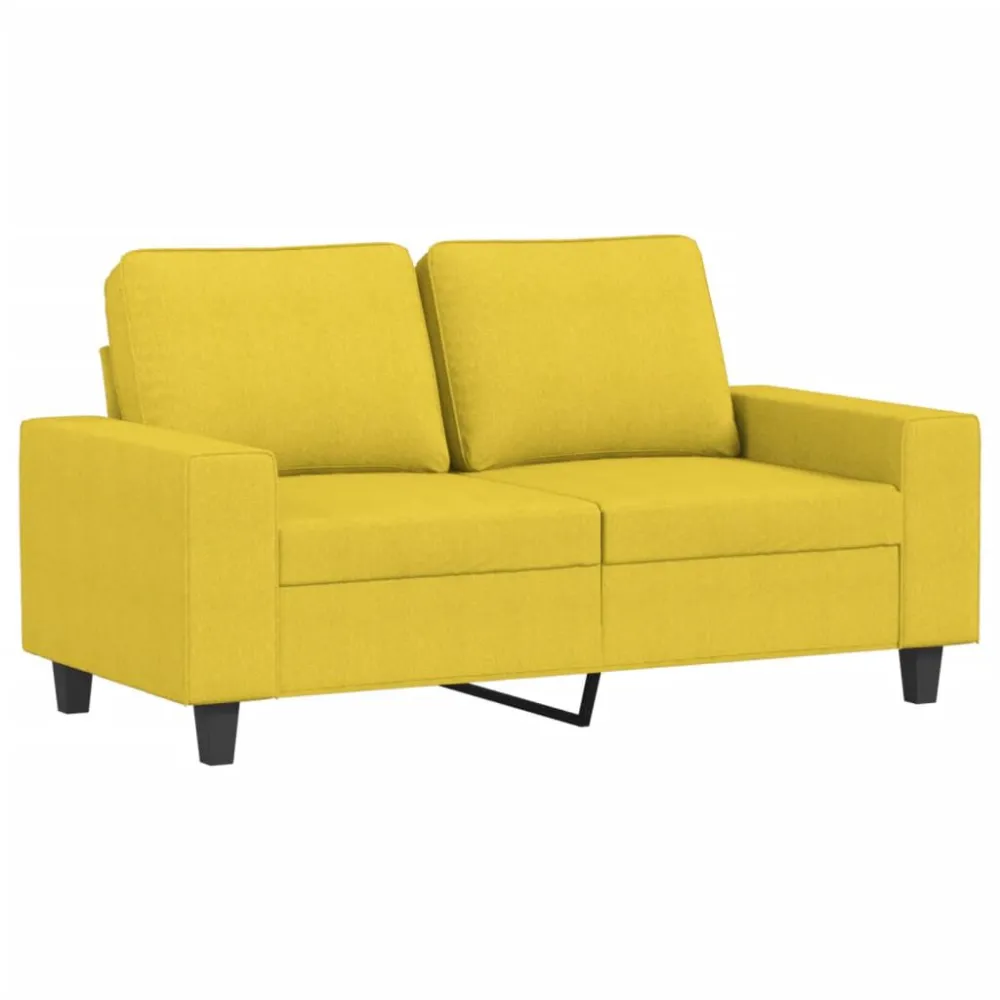 Set di Divani 3 pz Giallo Evidente Tessuto