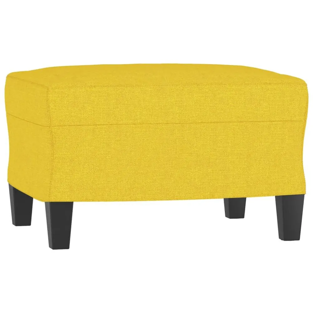 Set di Divani 3 pz Giallo Evidente Tessuto