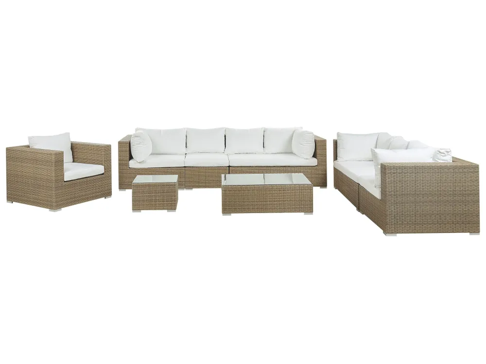 Set di divani MAESTRO Rattan sintetico Marrone limpido