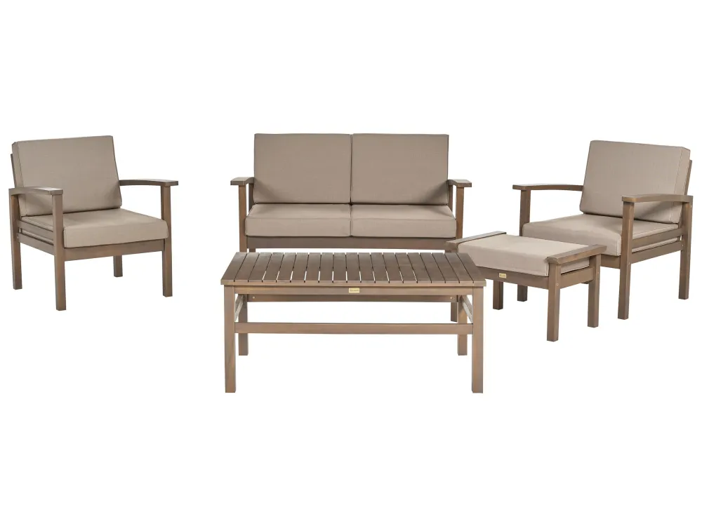 Set di divani MANILA Legno d'acacia Legno fosco