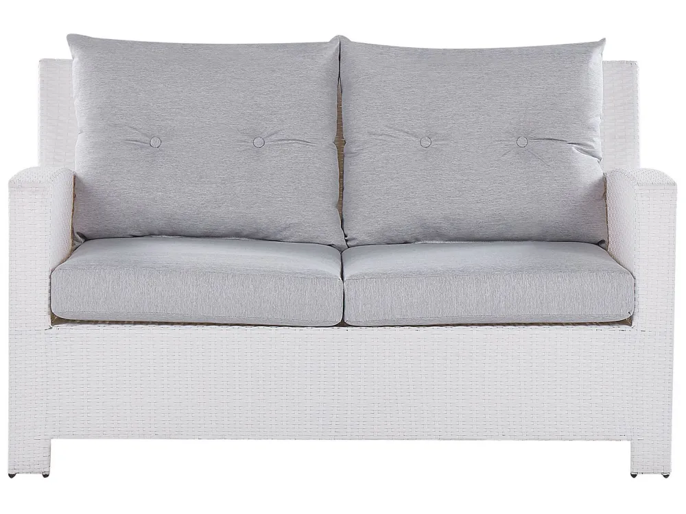 Set di divani MARINO Rattan sintetico Bianco Easy Storage