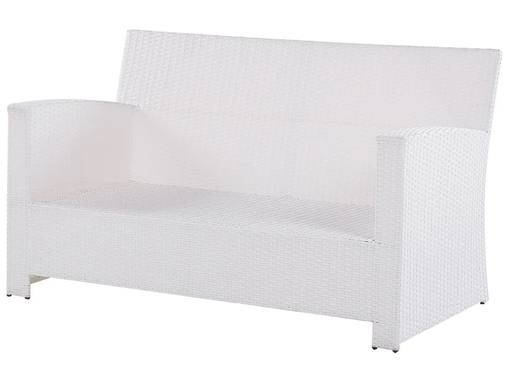 Set di divani MARINO Rattan sintetico Bianco Easy Storage