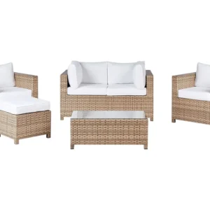 Set di divani MILANO Rattan sintetico Bianco unto