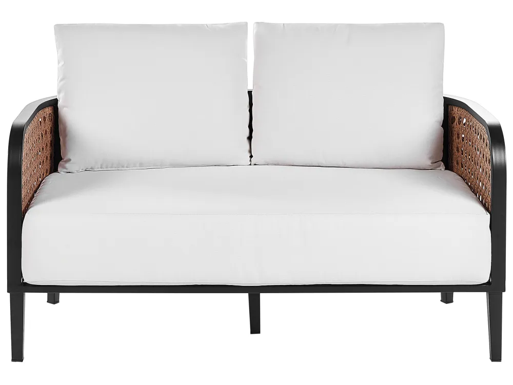 Set di divani MONTEFALCO Alluminio Bianco con Struttura Acciaio