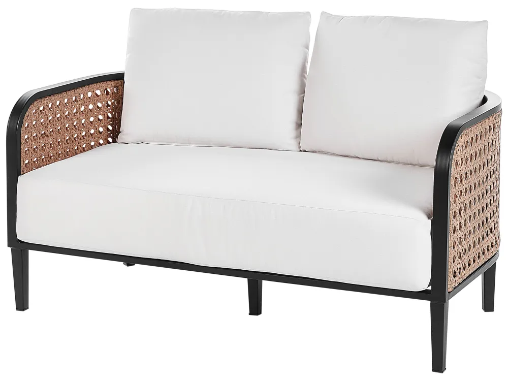 Set di divani MONTEFALCO Alluminio Bianco con Struttura Acciaio