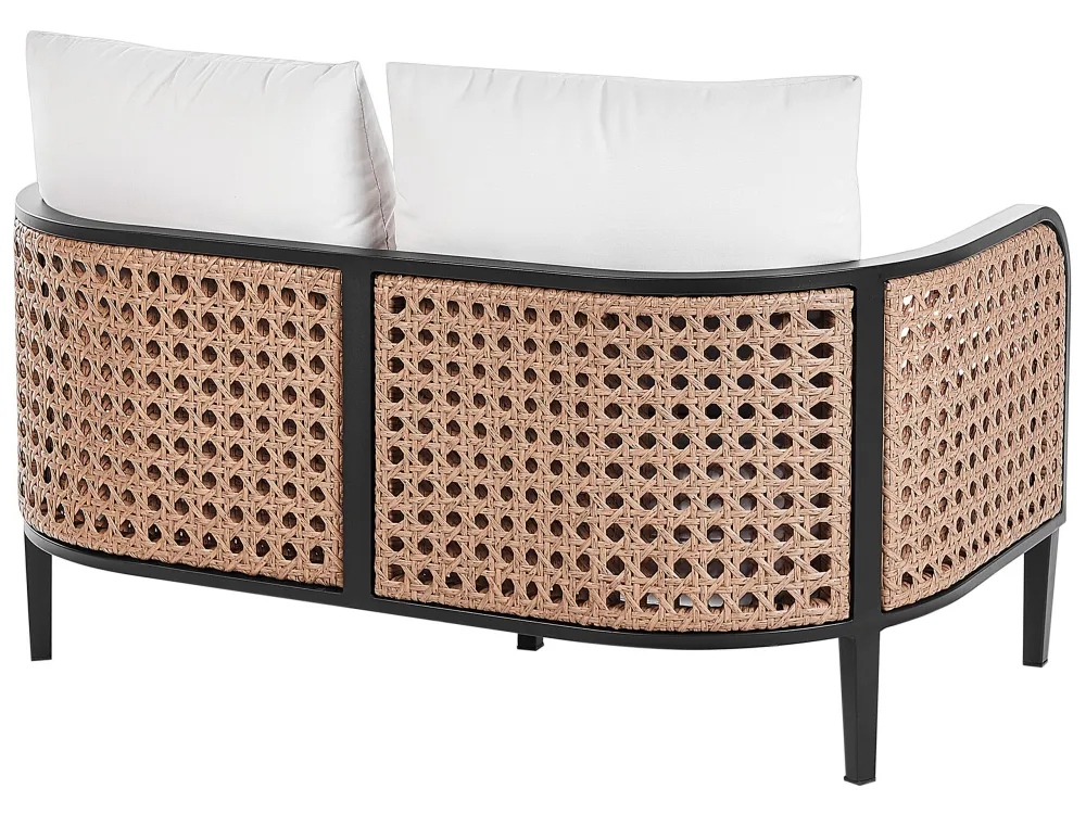 Set di divani MONTEFALCO Alluminio Bianco con Struttura Acciaio