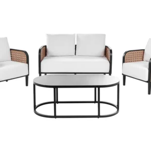 Set di divani MONTEFALCO Alluminio Bianco Easy Storage