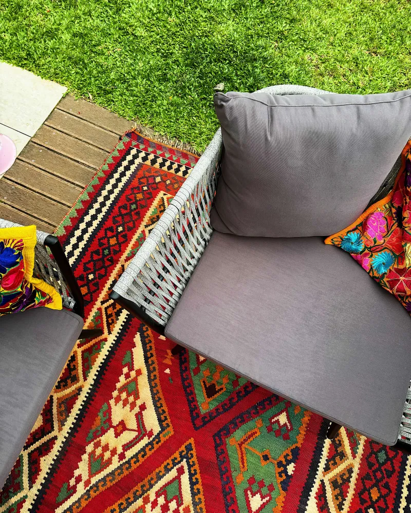 Set di divani RAGUSA Rattan sintetico Grigio con Cuscino Estraibile