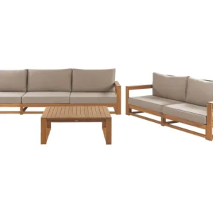 Set di divani TIMOR Legno d'acacia certificato FSC® Legno distinto