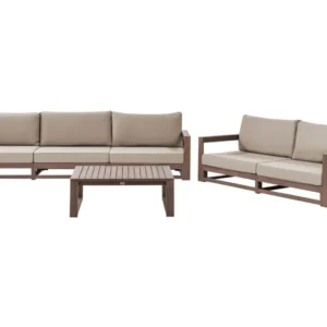 Set di divani TIMOR Legno d'acacia certificato FSC® Legno nero