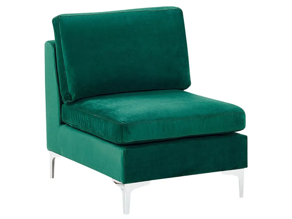 Sezione 1 posto velluto verde EVJA per Relax all'Aperto