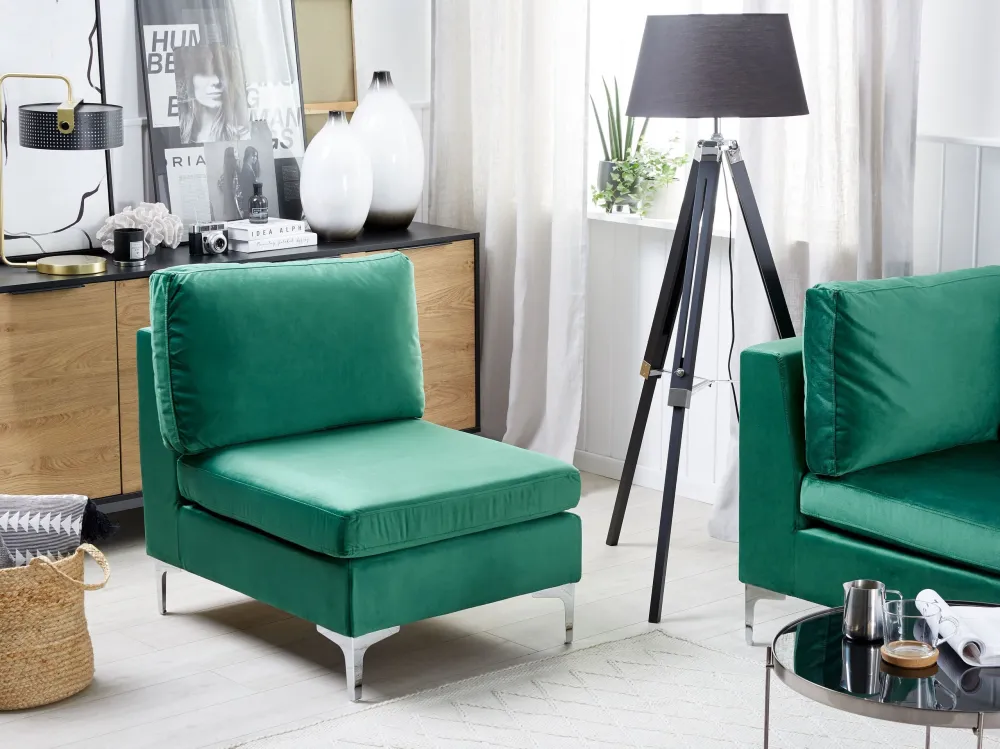 Sezione 1 posto velluto verde EVJA per Relax all'Aperto