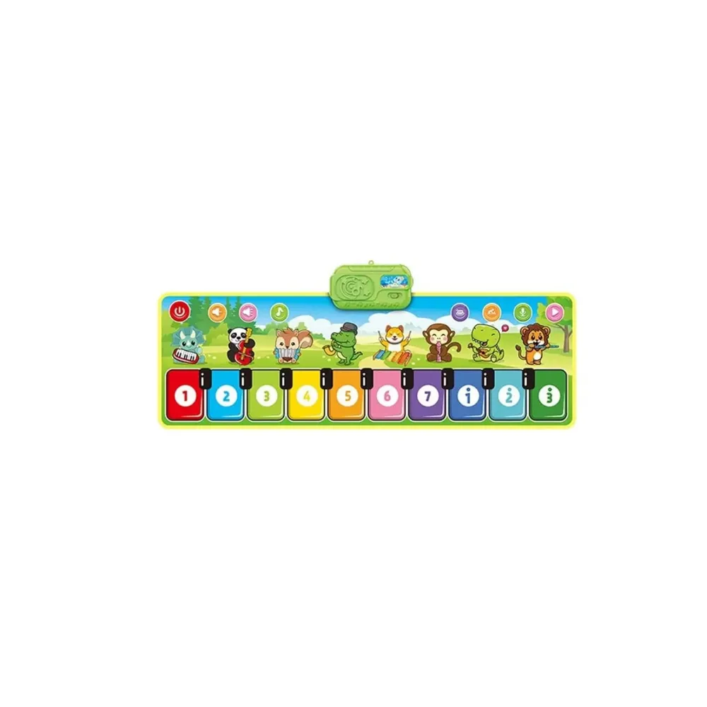MelodyDance | Divertimento musicale - Tappeto da gioco pianoforte con 8 suoni di strumenti per bambini piccoli