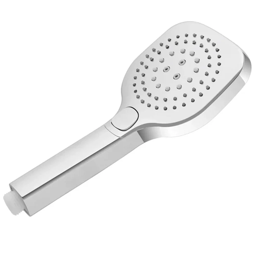 Doccetta per doccia quadrata 3 funzioni ABS Cromato H. 25,5 cm Aqua Collection – DocciaGo
