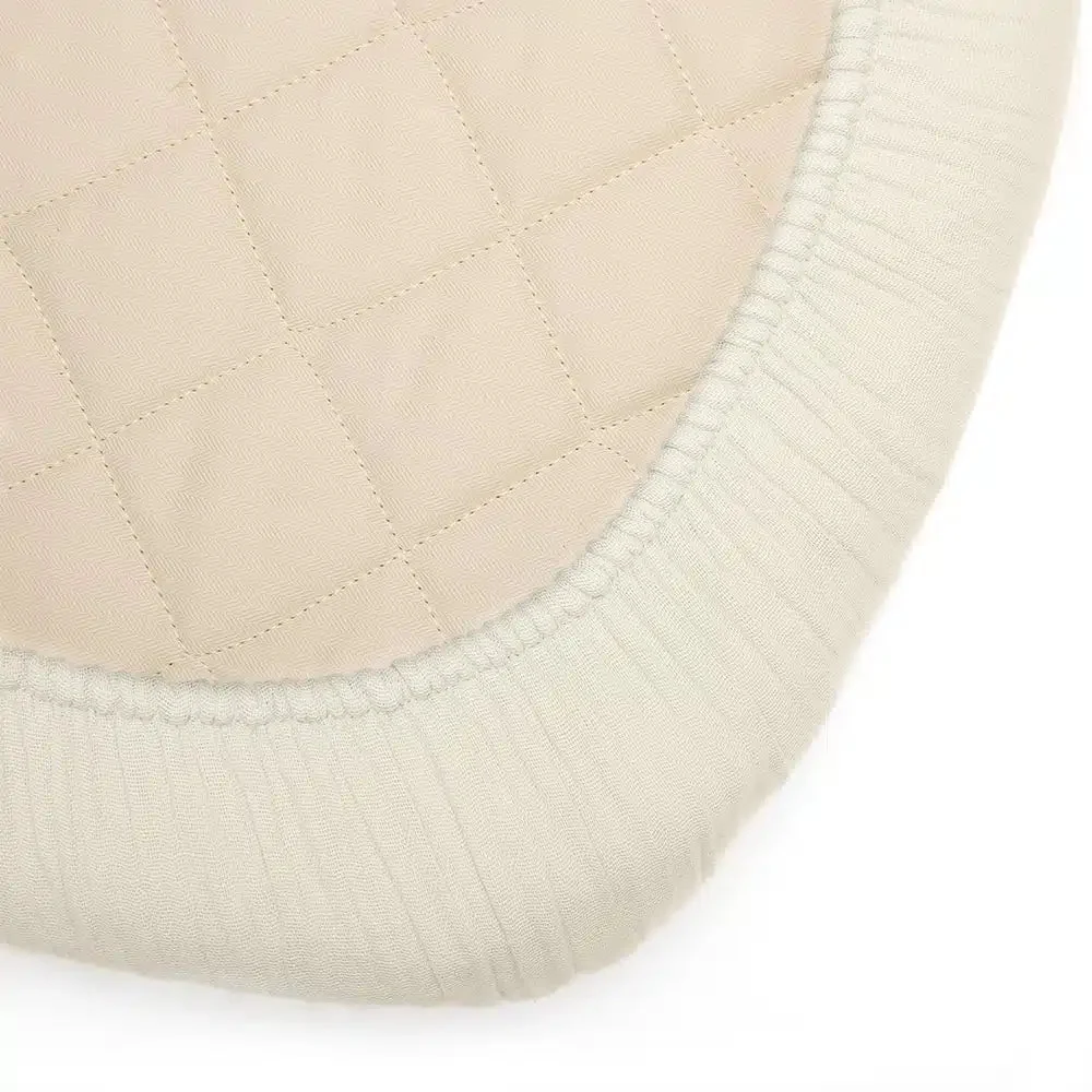 Drap Housse Per Couffin KUKO ou Berceau KUMI - Latte