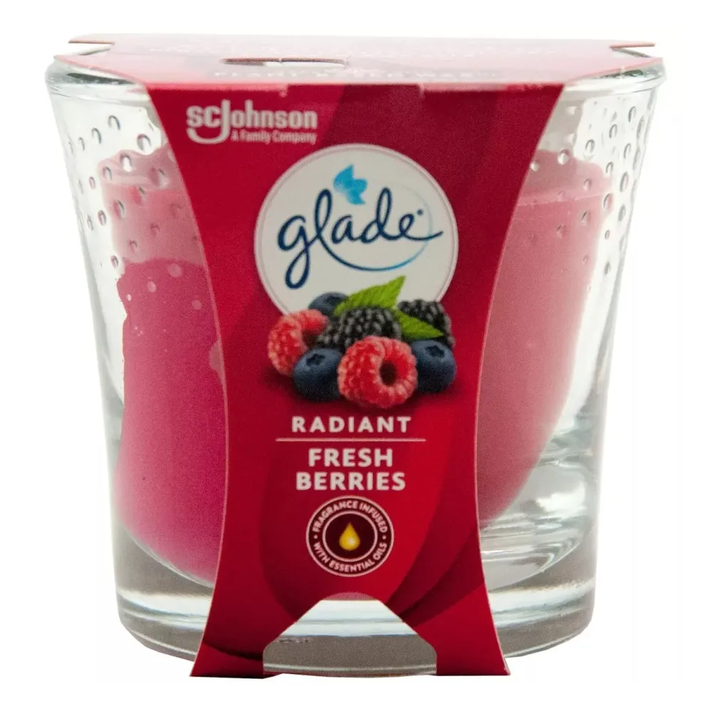 Glade di Brise Fragrance Candle 129G Radiant Fresh Berries