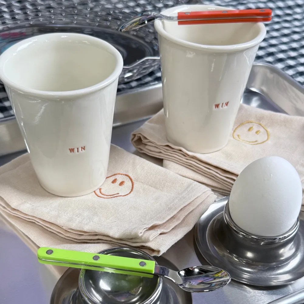 Midnatt Napkin Set Happy