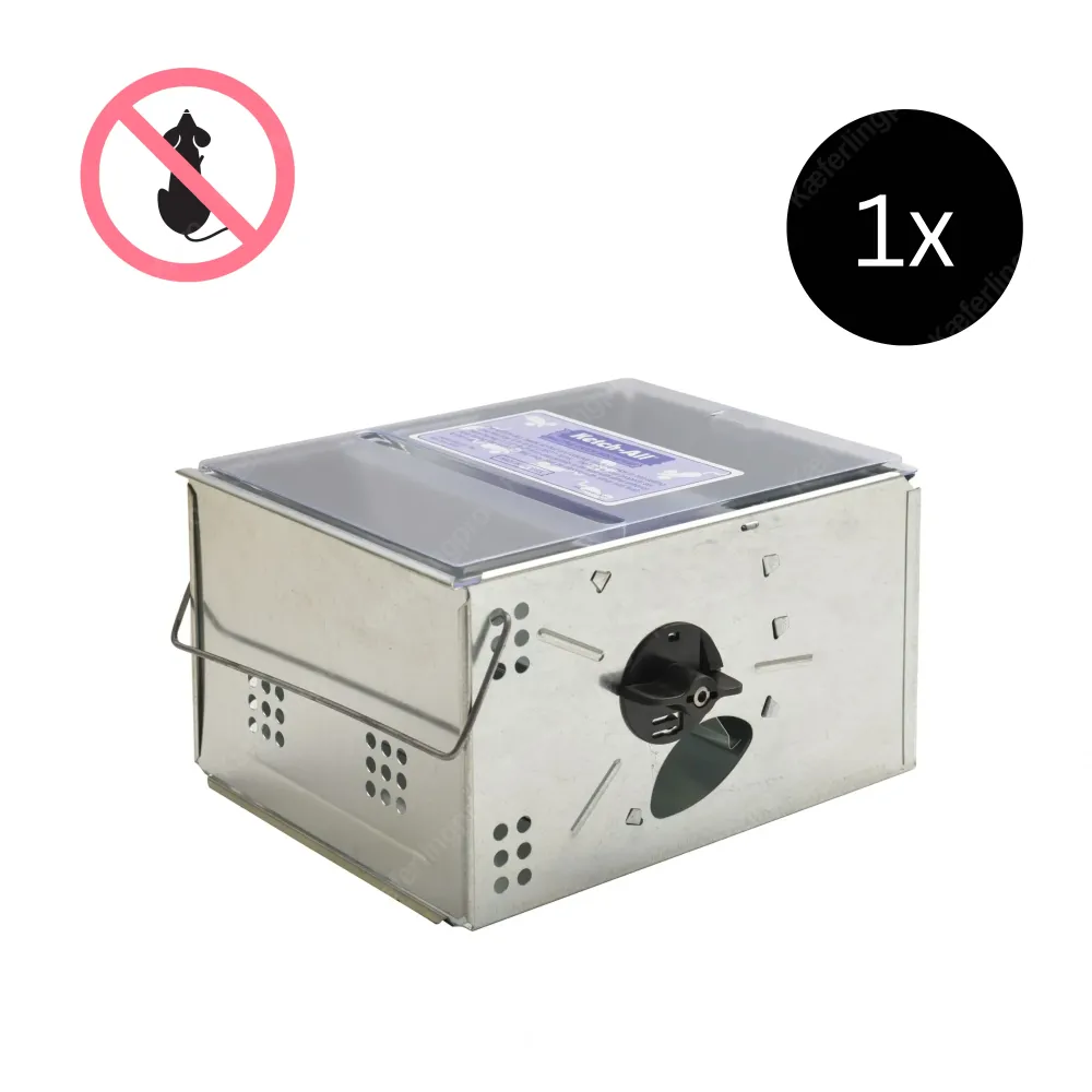Trappola viva Kness "Ketch All" - Trappola automatica per topi (meccanica e riutilizzabile)
