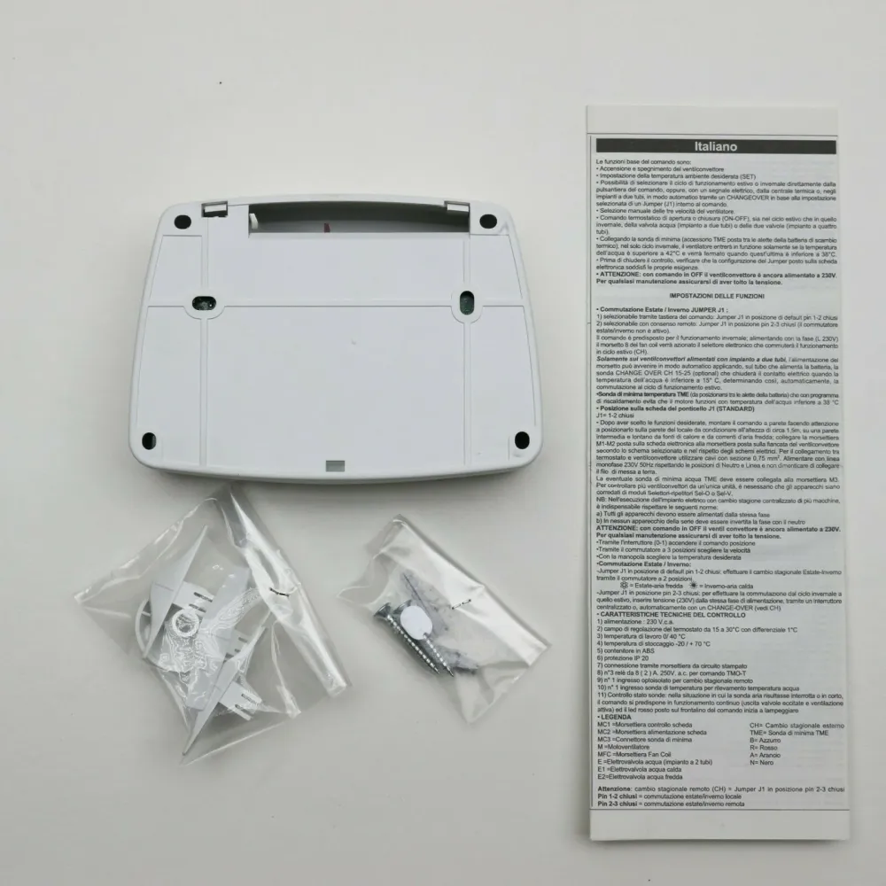 COMANDO PARETE SABIANA MOD. TMO-T VENTILCONVETTORE MULTIFUNZIONE COD. 9060161