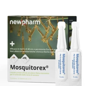 Newpharm Mosquitorex Larve di Zanzara 10 fiale da 5ml