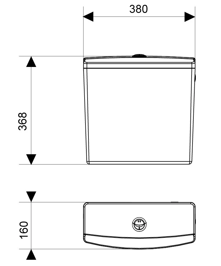 Cassetta bassa 3/6L Wirquin 50717468