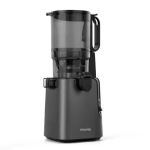 Ⓜ️🔵🔵🔵 H.Koenig GSX26 XL TOTAL BLACK - Estrattore di succo "Slow Juicer", SENZA BPA, nero, apertura Extra-Large 135 mm