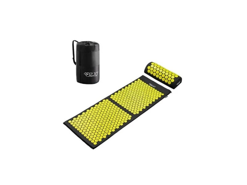 Tappeto di agopressione per la salute 130x50 cm giallo - 4FIZJO
