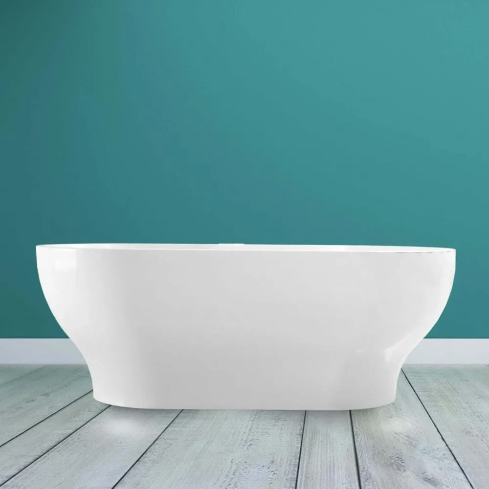 Ogomondo Vasca free Standing Pole Acrilico Colore Bianco Lucido