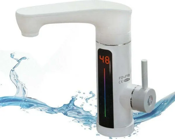Rubinetto Miscelatore Elettrico Caldaia Acqua Calda Con Display Fo-j10