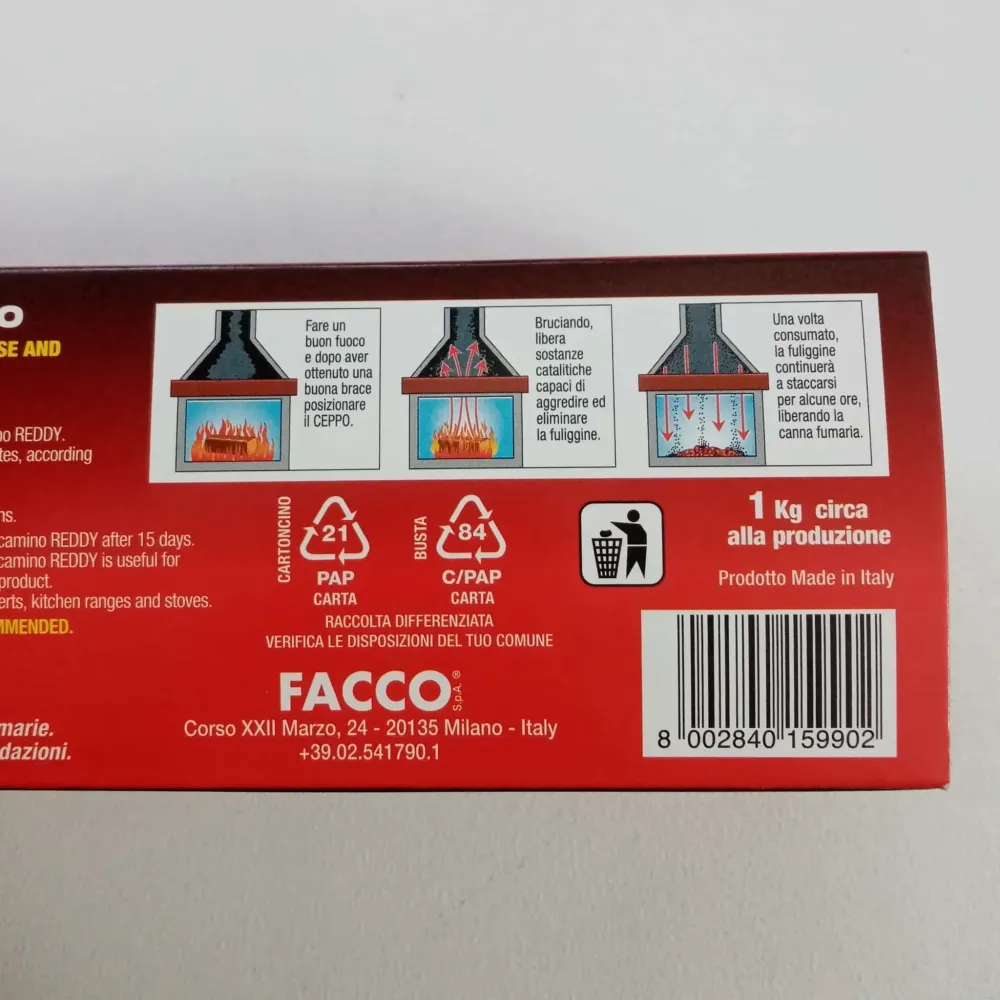 Ceppo tronchetto legno spazzacamino puliscicamino stufa da 1,0kg circa