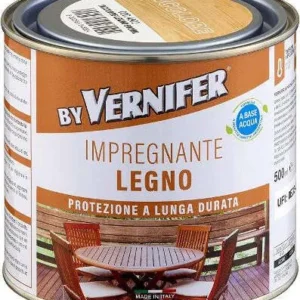 Arexons Impregnante all'Acqua per Legno VERNIFER Trasparente Barattolo da 500 ml