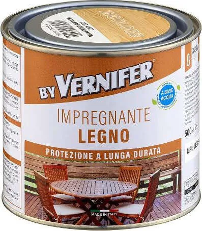Arexons Impregnante all'Acqua per Legno VERNIFER Trasparente Barattolo da 500 ml