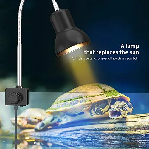 DADYPET Tartaruga Illuminazione, Lampada Alogena Calore Retroilluminazione...