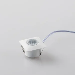 Mini Faretto Incasso LED ASSO quadrato alluminio bianco 1,2 W 100LM 3000K DC24V 3.2x3,2 cm. INC-ASSO-Q30C