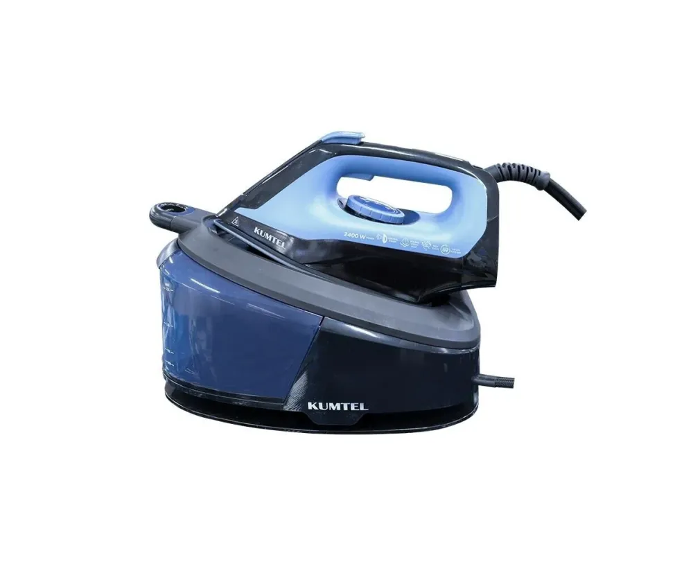 FERRO DA STIRO CALDAIA CARICA CONTINUA 1.5 LT 2400W KUMTEL PIASTRA ACCIAIO