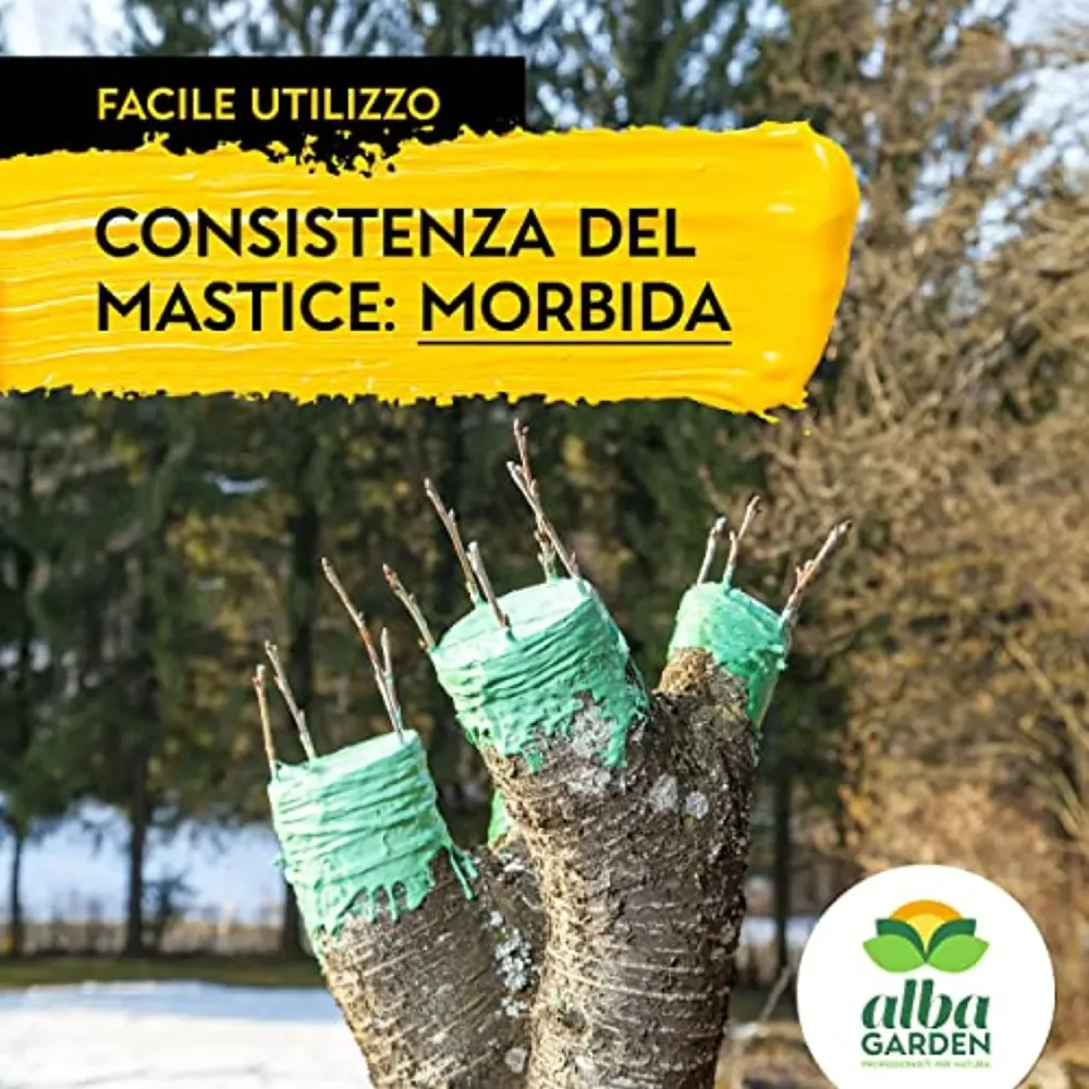 Albagarden - Mastice Per Innesti E Potature ++ Con Rame ++ Antibatterico Pasta Cicatrizzante Curativa Per Ferite Piante Al...