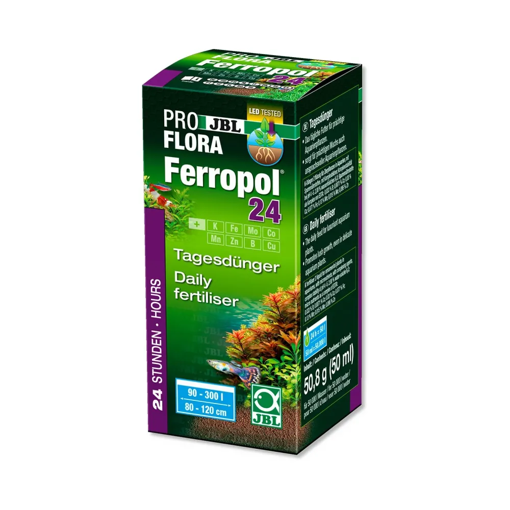 Filtro Gravità JBL Proflora Ferropol 24 Fertilizzante Giornaliero Per Le Piante Acqua Dolce