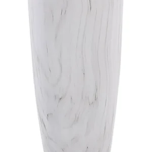 Plant Pot ⌀ 32 cm Marble Effect LIMENARI per Laghetti da Giardino