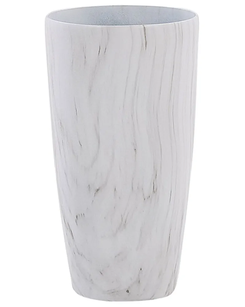 Plant Pot ⌀ 32 cm Marble Effect LIMENARI per Laghetti da Giardino