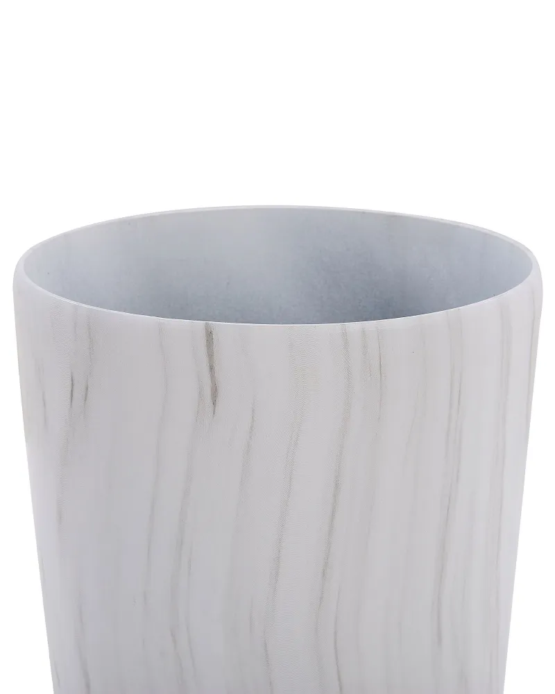 Plant Pot ⌀ 32 cm Marble Effect LIMENARI per Laghetti da Giardino