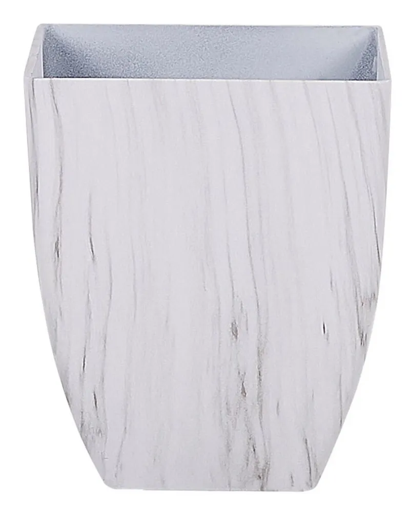 Set 2 Plant Pots 28 x 28 x 34 cm Marble Effect MIRO