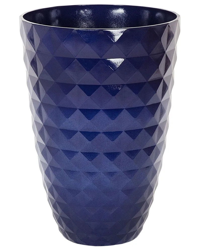 Set 2 Plant Pots ⌀ 35 cm Navy Blue FERIZA