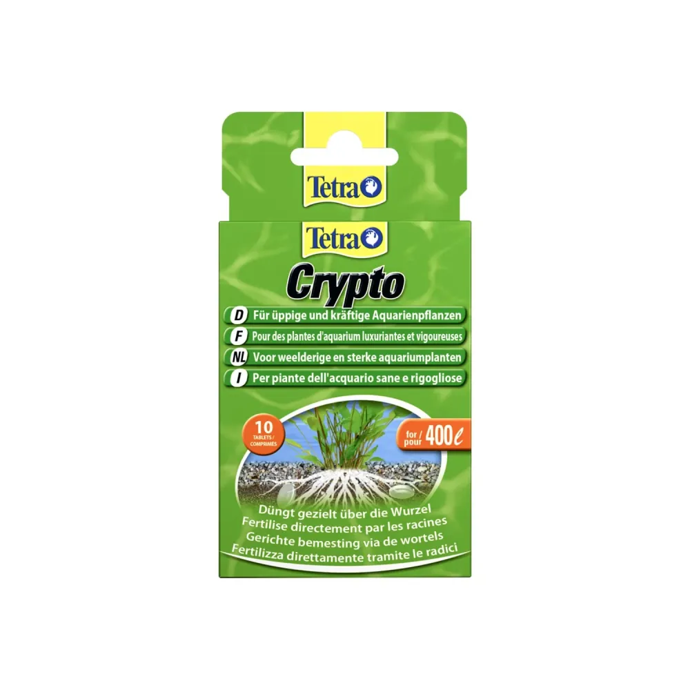 Tetra Crypto fertilizzante perfetto per le radici delle piante acquatiche 10 tavolette