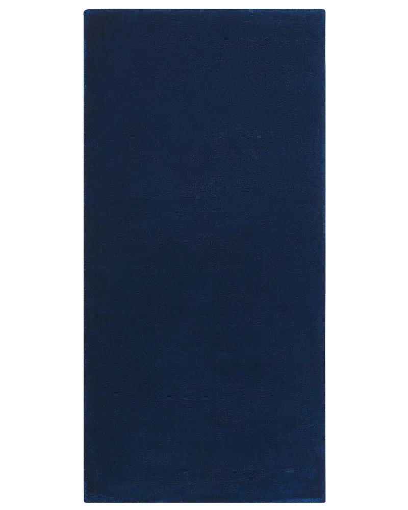 Tappeto viscosa blu cupo 80 x 150 cm GESI II