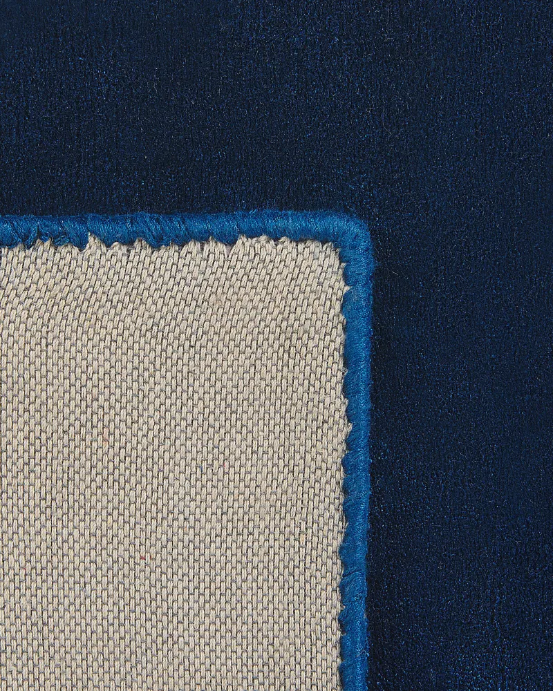 Tappeto viscosa blu cupo 80 x 150 cm GESI II