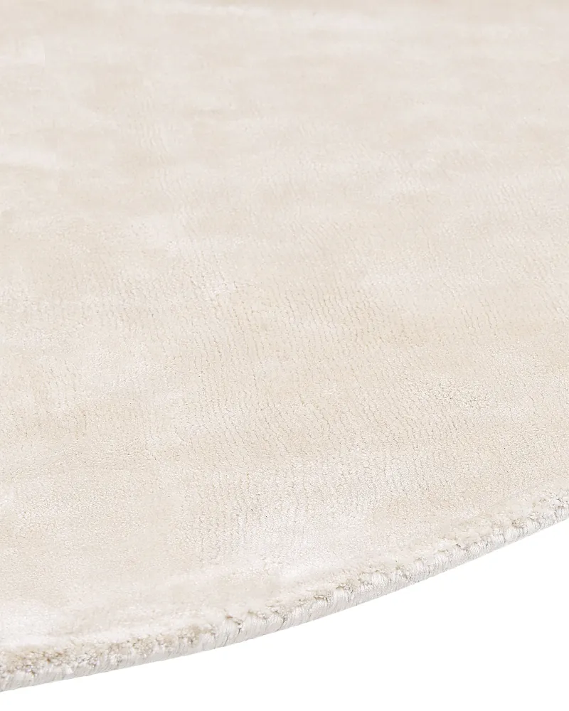 Tappeto viscosa nocciola chiaro ⌀ 140 cm GESI II
