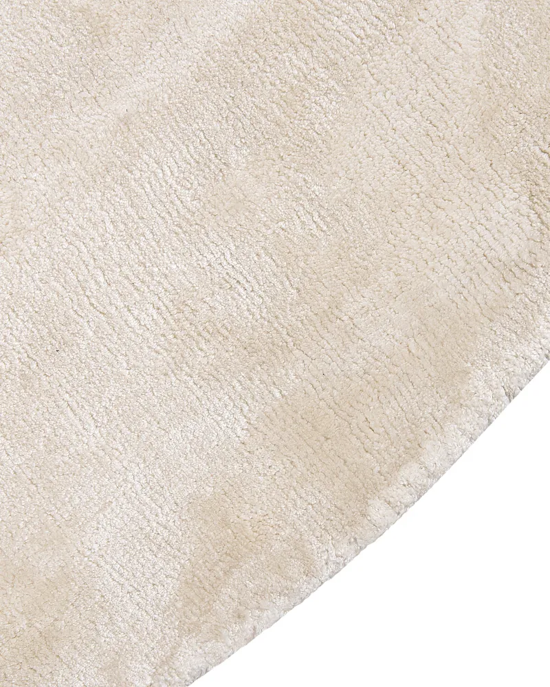 Tappeto viscosa nocciola chiaro ⌀ 140 cm GESI II