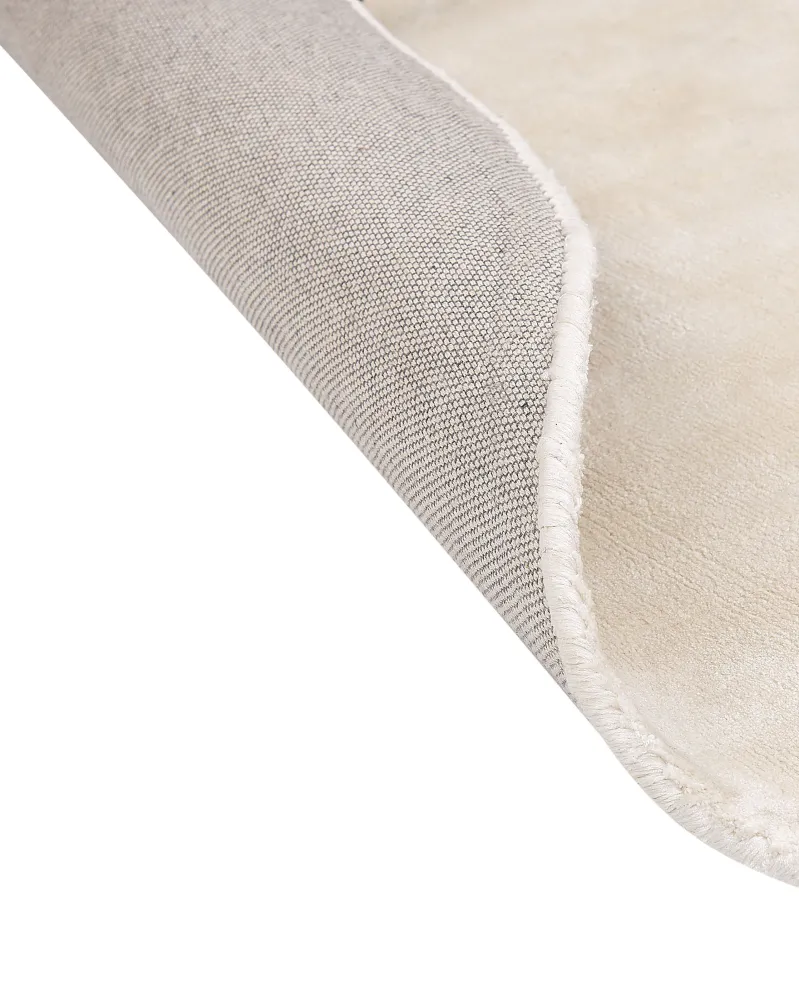 Tappeto viscosa nocciola chiaro ⌀ 140 cm GESI II